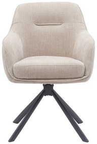 Set de scaune de sufragerie crem 2 buc. tapițat Avola – Unique Furniture