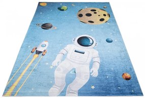 Covor pentru copii cu motiv de astronauți și planete Lăţime: 120 cm | Lungime: 170 cm