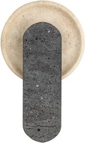 Aplica LED lumina ambientala MAVIS travertin negru, galben