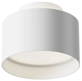 Plafoniera LED design tehnic Planet alb 12cm, 4000K