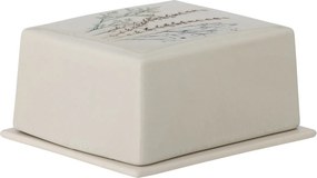 Untieră din ceramică cu flori de câmp aplicate manual, L15×H7,5×W12,5 cm, 580 ml, „Bea"