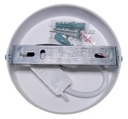 Lustră aplicată Duolla KOBO 1xE27/15W/230V d. 45 cm gri/alb