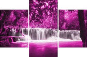 Tablou - Cascadă, violet (90x60 cm)