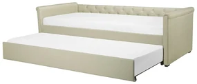 Pat extensibil 80 cm LISABON (cu somieră) (bej). 1022719