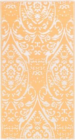 vidaXL Covor de exterior, ARAKIL portocaliu/alb, 80x150 cm, PP