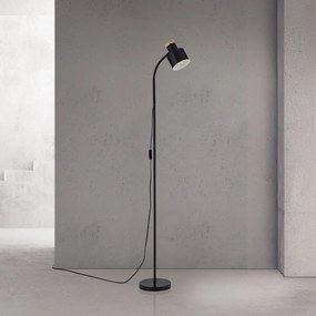 Lampa de podea cu spot directionabil Gili negru mat