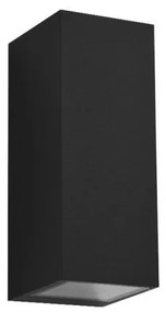 Aplica moderna exterior cu iluminat ambiental IP54 JAKE WALL 2 negru