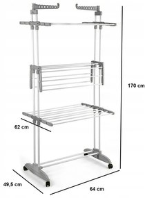ShopJK USCĂTOR DE RUFE TIP CU BARE CULOARE ALB - GRI