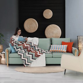 Canapea complet tapiţată 3 locuri, piele / piele ecologică neomint, LINSY