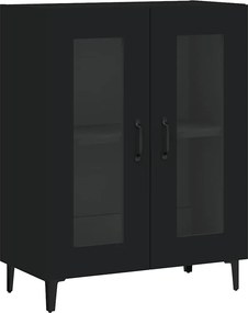 vidaXL Servantă, negru, 69,5x34x90 cm, lemn prelucrat