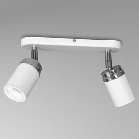 Spot RENO 2xGU10/60W/230V alb/crom