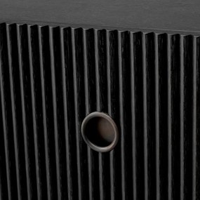 Comoda design LUX, Furnir de stejar gri carbune, Dimitrios