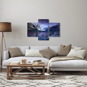 Tablou cu peisaj montan iarna (90x60 cm)