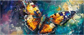 Tablou - Fluture, pictură în ulei (120x50 cm)