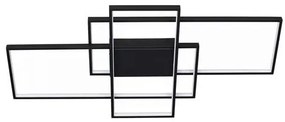 Lustra LED cu telecomanda design geometric CLEA neagra