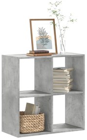 vidaXL Bibliotecă, gri beton, 68,5x32x68,5 cm, lemn prelucrat