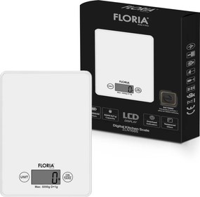 Cantar bucatarie digital Floria ZLN1685, 5 kg, Alb