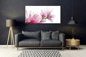 Tablou pe sticla Magnolia Blossoms Floral roz