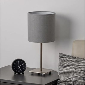 Brilagi - Lampă de masă LED NUBILA 1xE27/60W/230V gri deschis