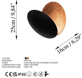Aplică Yosma-13639, negru