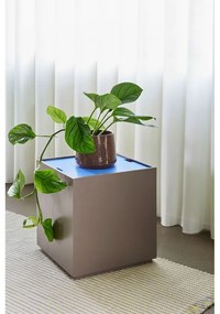 Cufăr albastru/gri închis din lemn masiv de frasin 40x45 cm Vault – Hübsch