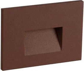 Spot aplicat perete exterior LED 3000K IP65 Pik corten