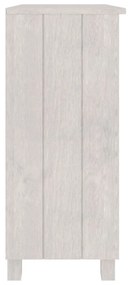 Servantă, alb, 85x35x80 cm, lemn masiv de pin