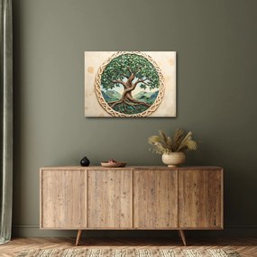 Tablou – Arborele vieții împletit (70x50 cm)