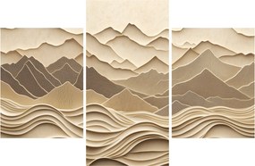 Tablou - Linii Montane 3D (90x60 cm)