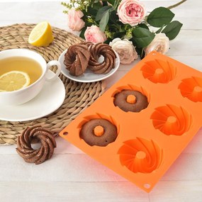 Formă de copt pentru mini-prăjiturele Bundt din silicon 17x28 cm – Orion