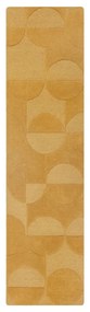 Covor galben ocru tip traversă din lână 60x230 cm Gigi – Flair Rugs