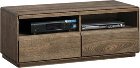 Comodă TV stejar masiv Serena, 119 × 50 × 47 cm