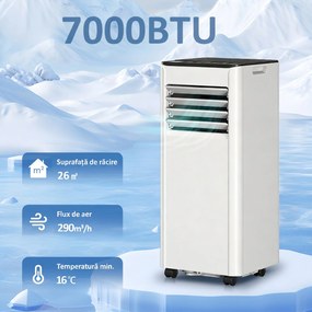 HOMCOM Aparat de Aer Condiționat Portabil 7000 BTU Monobloc | Aosom Romania