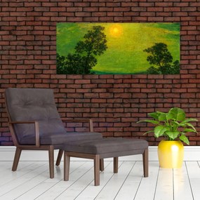 Tablou - Imitator of Ralph Albert Blakelock, Moonlight, reproducere (120x50 cm)