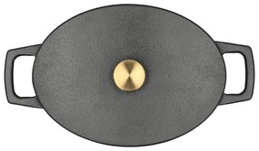 Oală cu capac din fontă 3,8 l adecvată pentru plita cu inducție – Holm