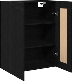 vidaXL Cabinet suspendat Stejar Negru 69,5 x 34 x 90 cm Lemn compozit