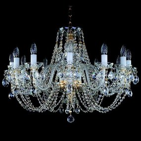 Candelabru cristal Bohemia 12 brate, diam.77cm ANDULA XII. S-A 280 CE