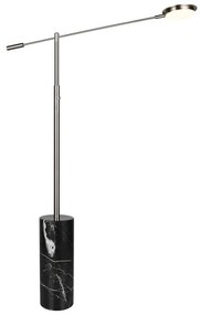 Lampadar negru-argintiu LED (înălțime 145 cm) Fiore – Trio Select