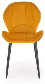 Set 4 scaune K538 velvet mustariu