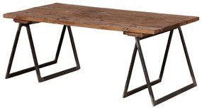 Masuta de cafea, din lemn reciclat, cu aspect vintage, Sutton