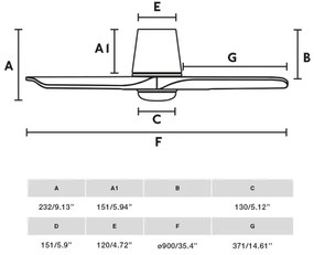 FARO 33836WT-1TW-LED Ventilator HEYWOODTUBS 10W/230V pin/ alb pr.90cm WT+DO