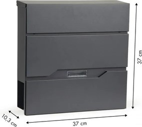 Cutie poștală în antracit