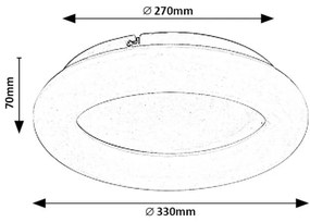 Plafoniera LED diametru 33cm Celie