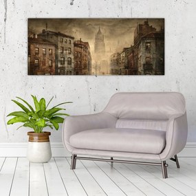 Tablou - Pictura orașului (120x50 cm)