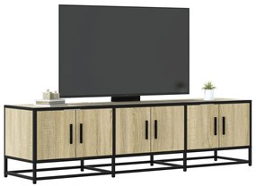 vidaXL Dulap TV, stejar sonoma, 150x35x41 cm, lemn prelucrat și metal