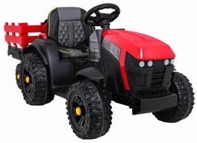 Tractor Electric XXL cu acumulator pentru copii NOVOKIDS™ Super Tytan Farmer , Cu remorca, Melodii si USB , 3-8 ani , Baterie12V, 2 Viteze, lungime