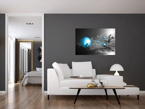 Tabloul bilelor albastru deschis (90x60 cm)