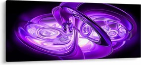 Tabloul fractalilor în violet (120x50 cm)