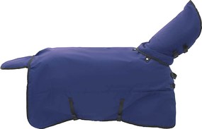 vidaXL Pătură pentru cai Verde închis și negru 155 cm Poliester