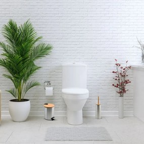 Coș de gunoi argintiu mat cu pedală din oțel 3 l Adonis – Spirella